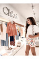 Тениска Chloe с релефно лого