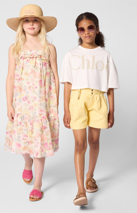 Къса блуза с лого Chloe