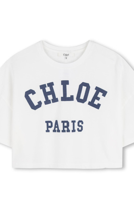 Блуза с лого в син цвят Chloe