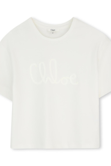 Тениска Chloe с релефно лого 