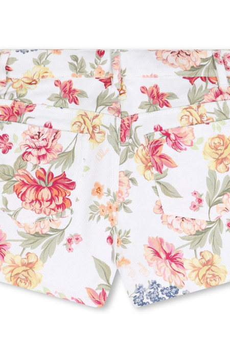 Бели Панталонки с мотиви цветя Chloe