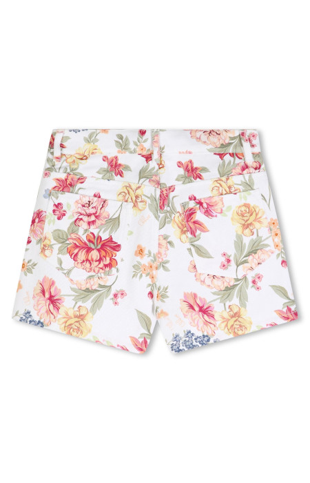 Бели Панталонки с мотиви цветя Chloe 