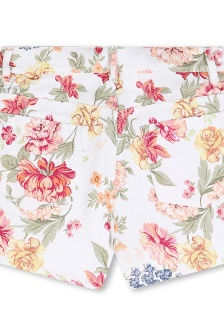 Бели Панталонки с мотиви цветя Chloe 