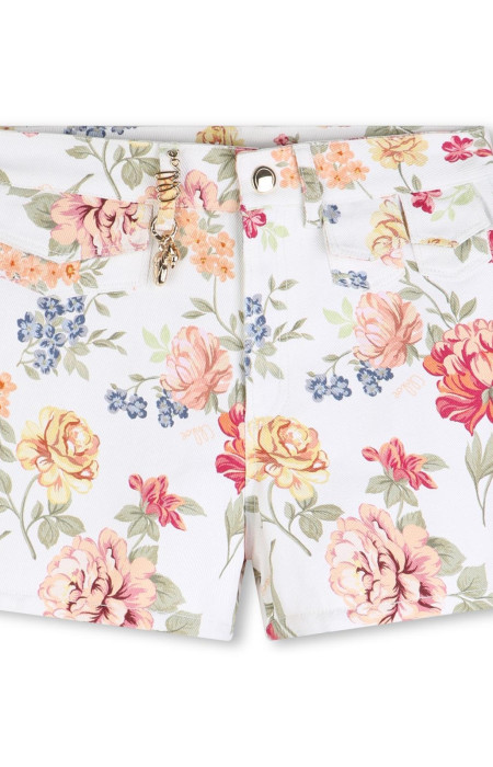 Бели Панталонки с мотиви цветя Chloe