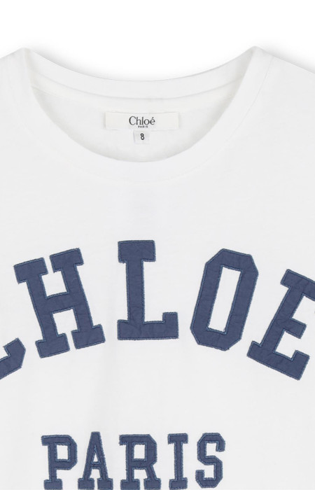 Блуза с лого в син цвят Chloe