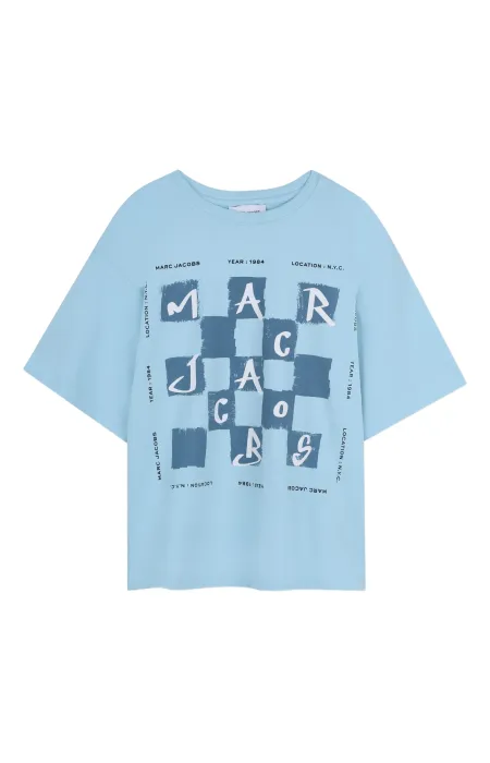 Тениска в син цвят шах мат Marc Jacobs 