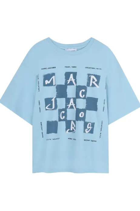 Тениска в син цвят шах мат Marc Jacobs 
