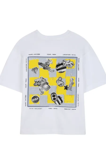 Тениска с принт на гърба Marc Jacobs