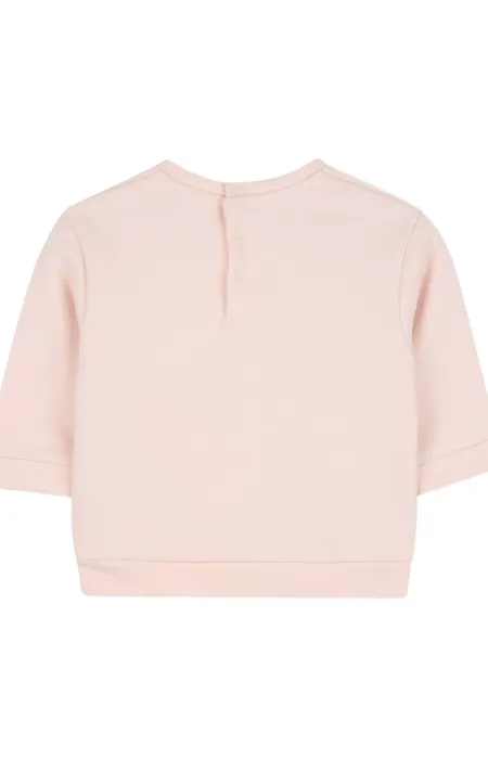 Суичър с релефен принт в цвят прескова Chloe