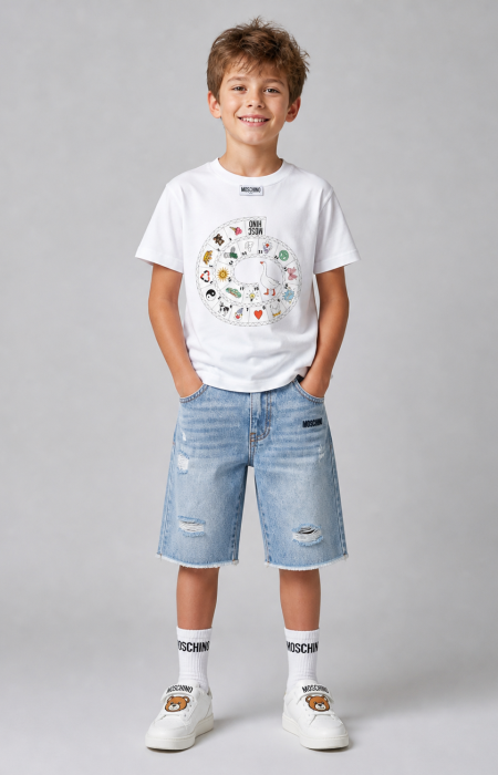 Дънки в светлосин цвят Moschino