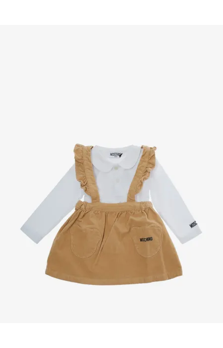 Комплект рокля с блуза Moschino Baby