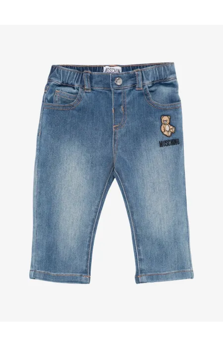 Дънки в син цвят Moschino Baby