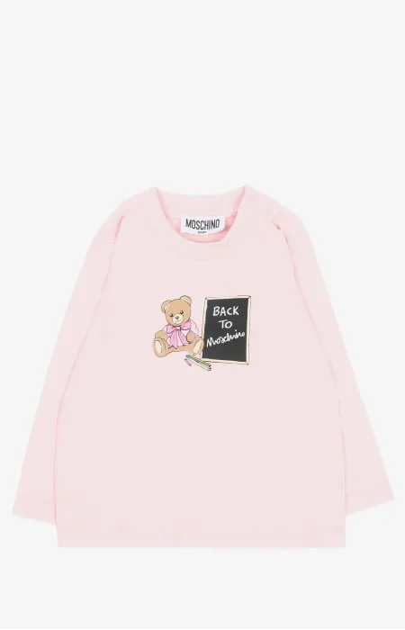 Тениска Back to Moschino Baby