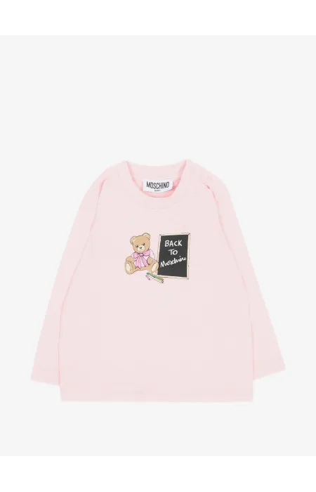 Тениска Back to Moschino Baby