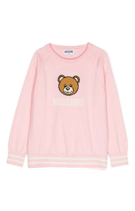 Роуз Пуловер с принт 'Teddy Bear' Moschino Kids