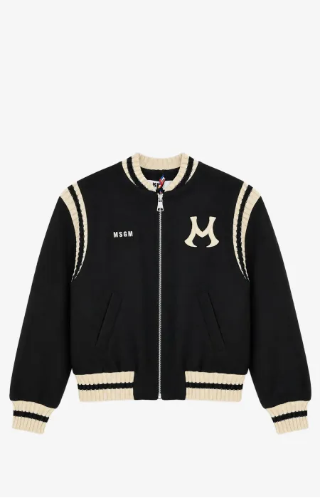 Бомбер MSGM в черно