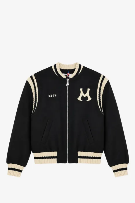 Бомбер MSGM в черно